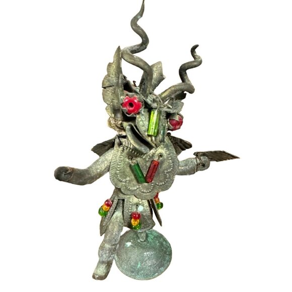 Japanese Warrior Metal Figurine Bead Embellishments Intricate Detailing - Picture 2 of 11